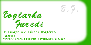 boglarka furedi business card